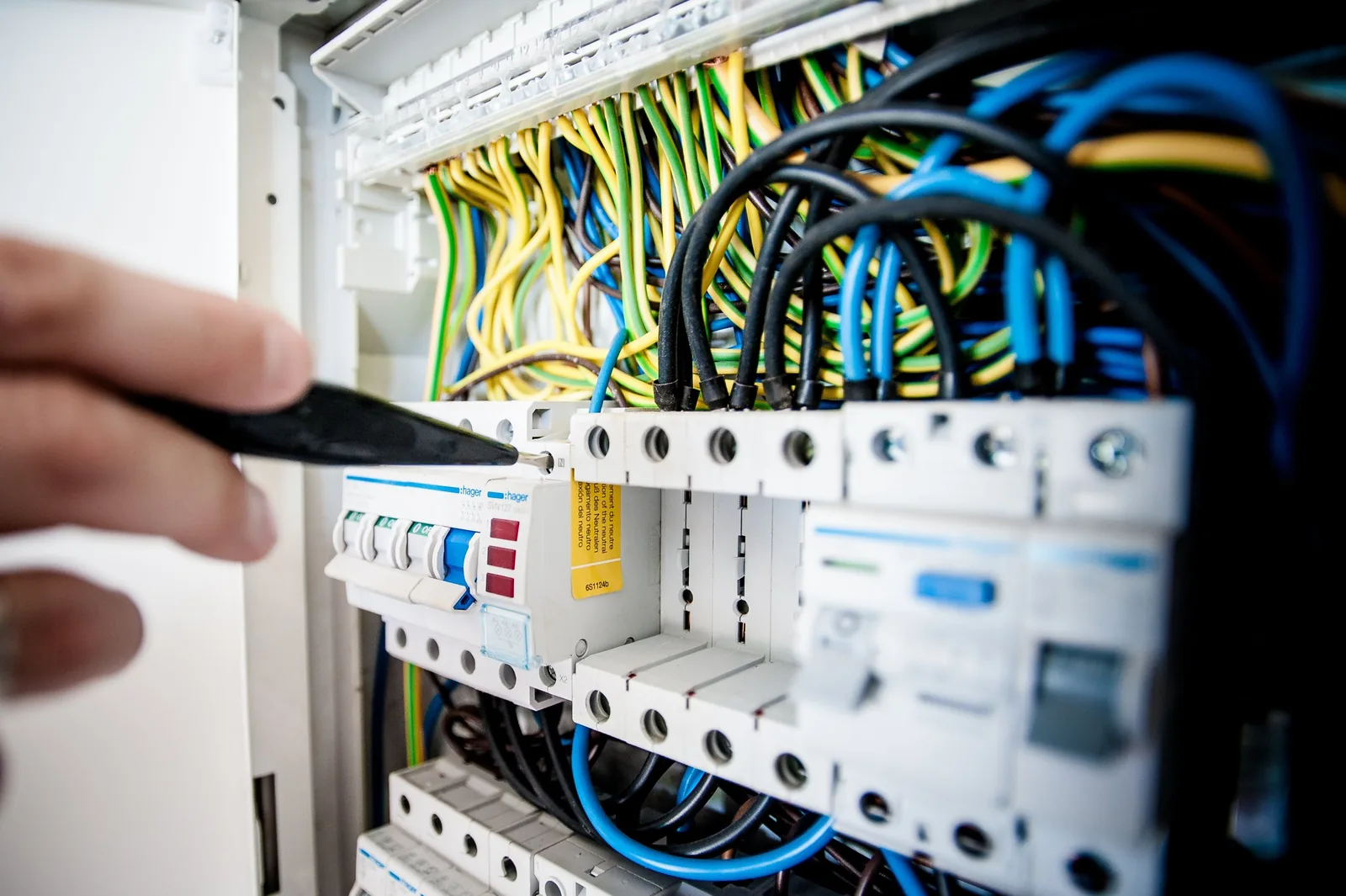 Electrical panel assessed during a service upgrade quote in Hamilton